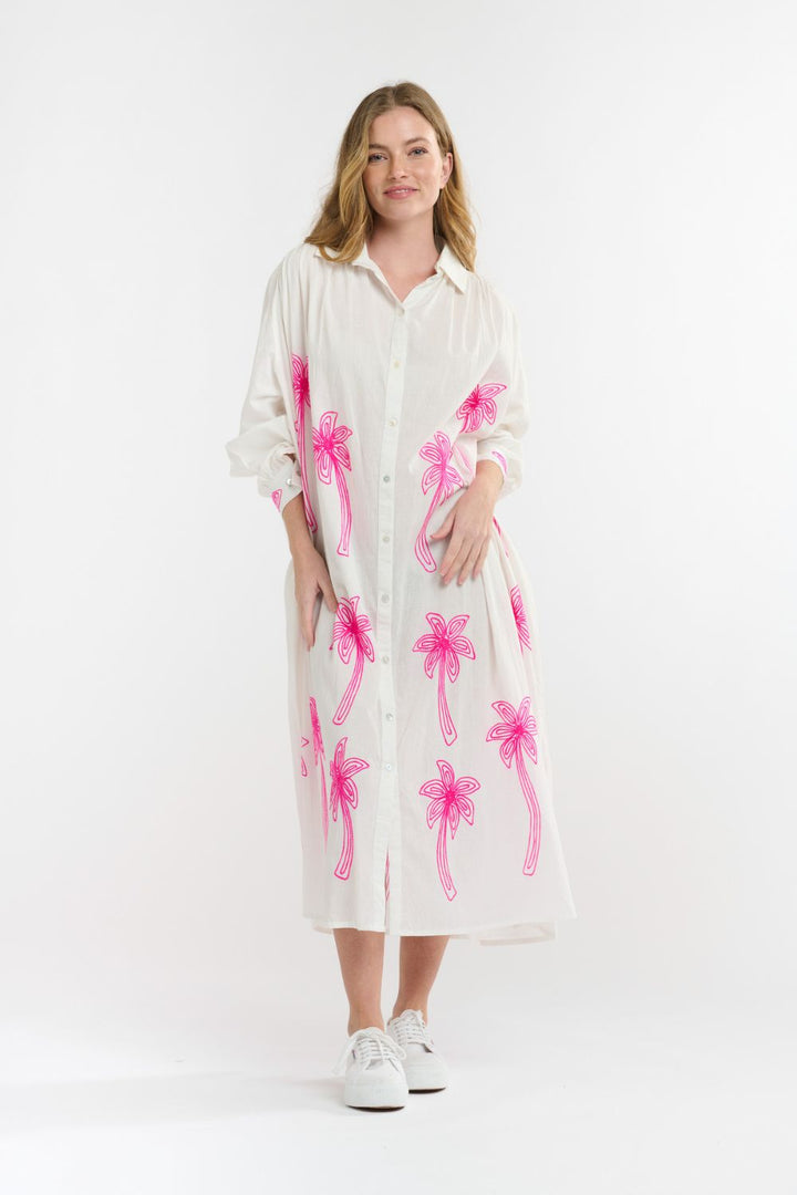 Solo Palm Shirt Dress