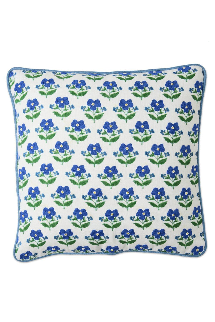 Kip&Co x Anna Spiro Indian Summer White Embroidered Cushion One Size