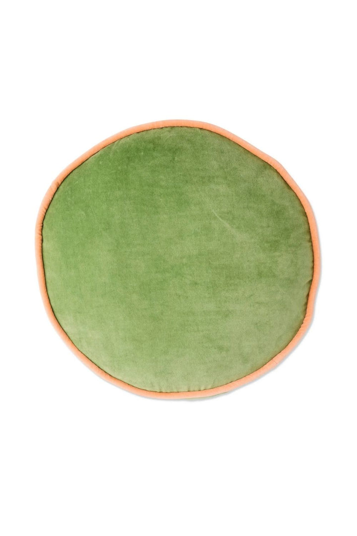 Pesto Velvet Pea Cushion