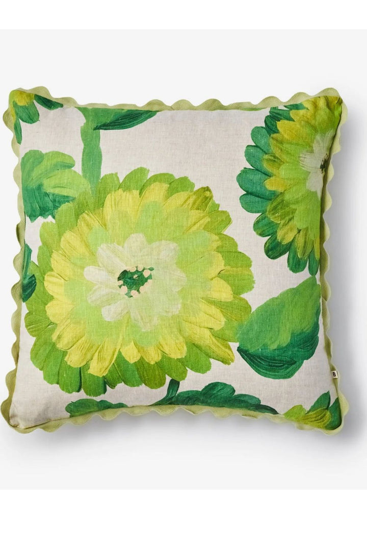Dahlia Green 60cm Cushion
