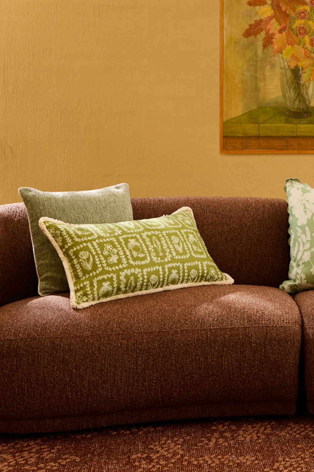 Petra Sage Linen Cushion