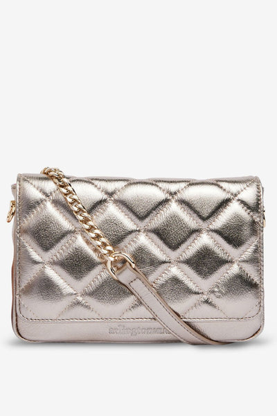 Sarah Crossbody - Quilted Gold
