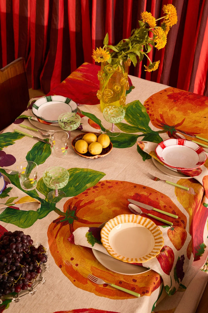 Fruit Multi Linen Tablecloth