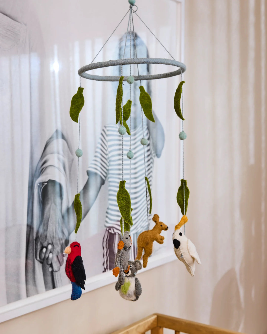Australian Friends Felted Wool Mobile