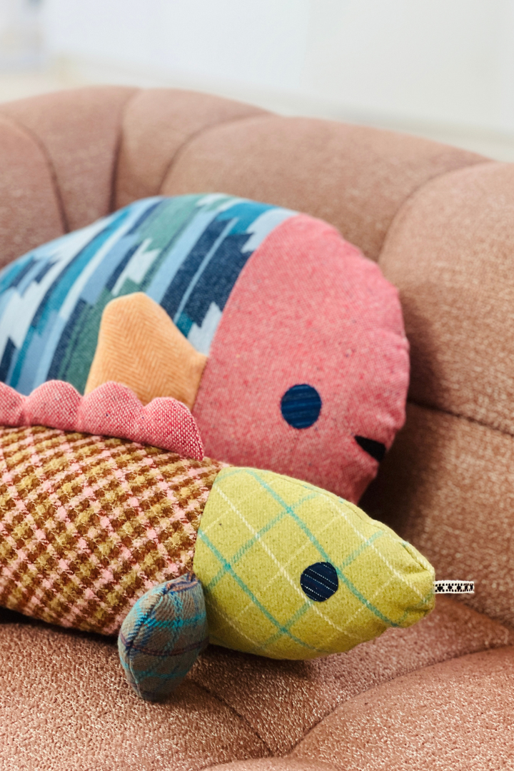 Loafty Puffer- Indie Blue Fish
