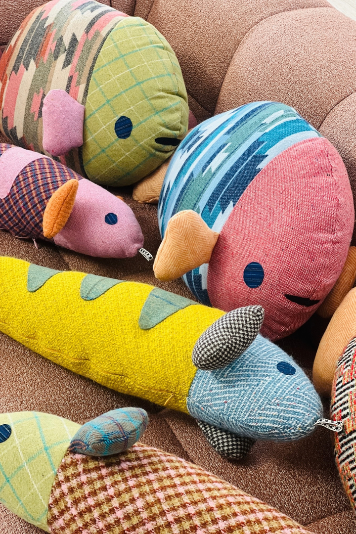Loafty Puffer- Indie Blue Fish