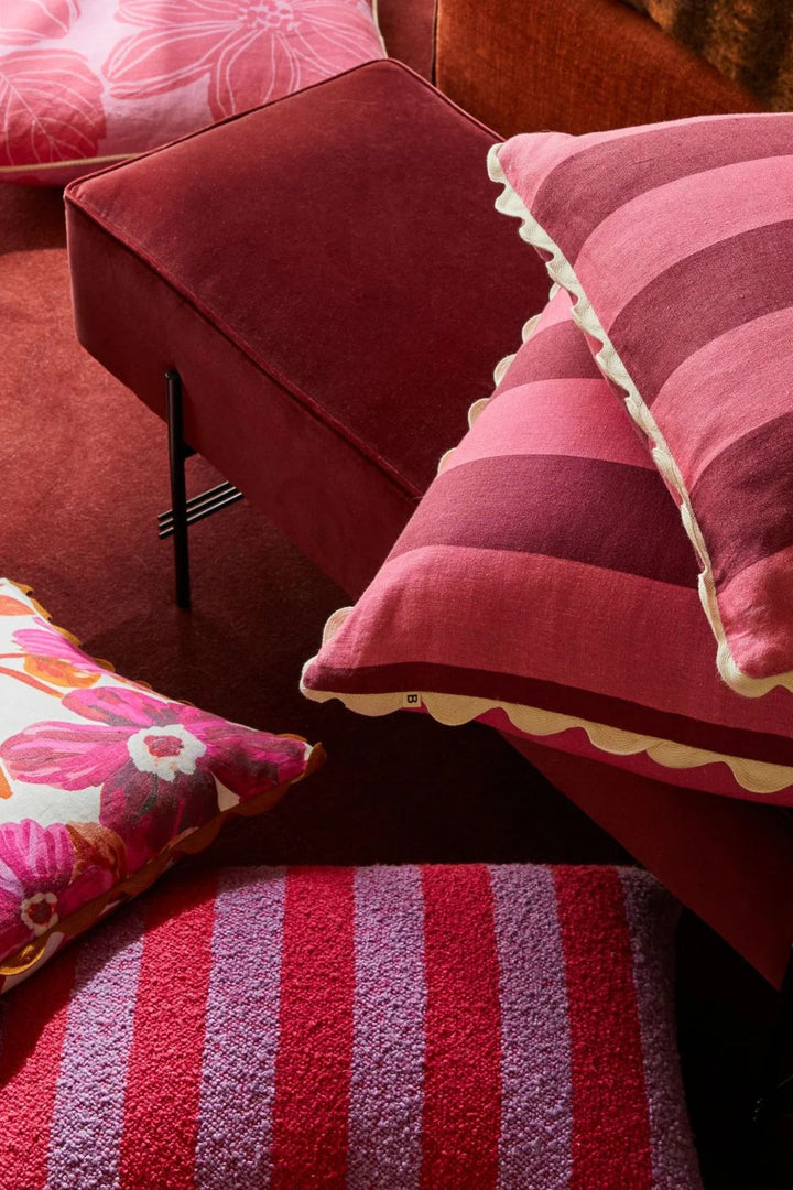 Boucle Stripe Candy Cushion