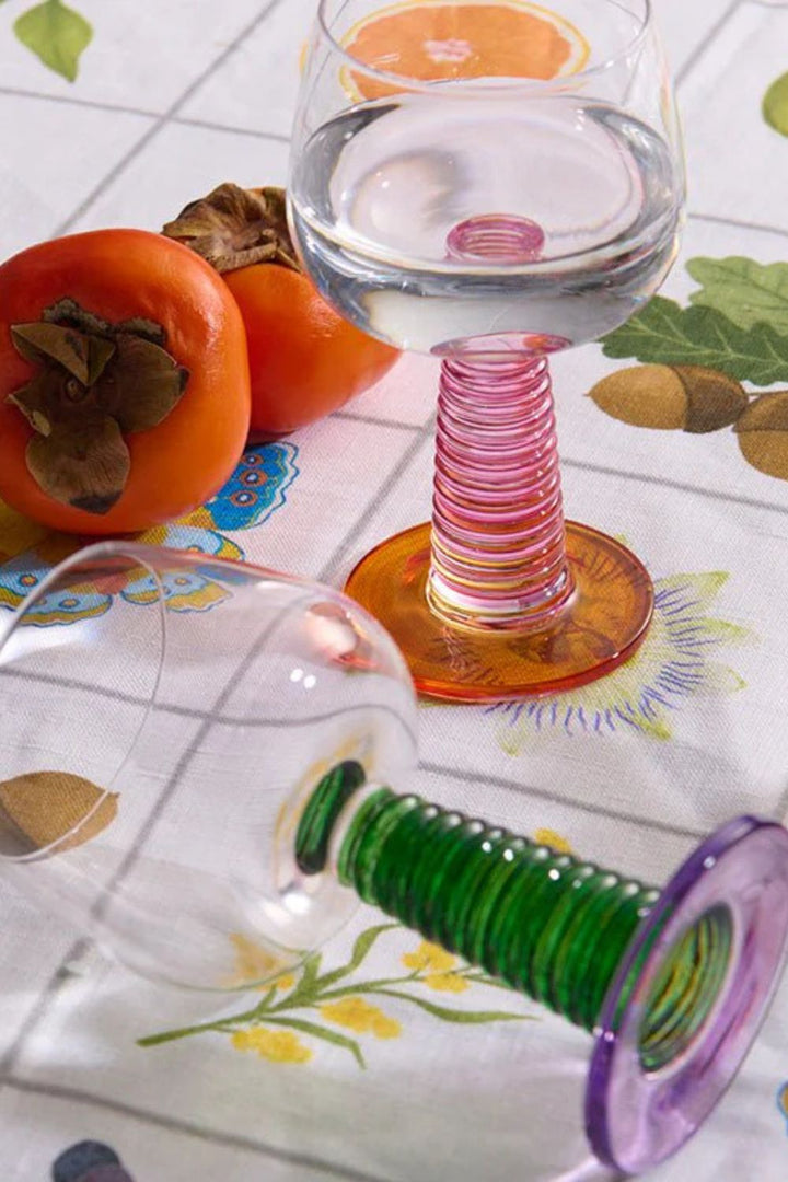 Garden Party Stalk Wine Glasses 2p set one size