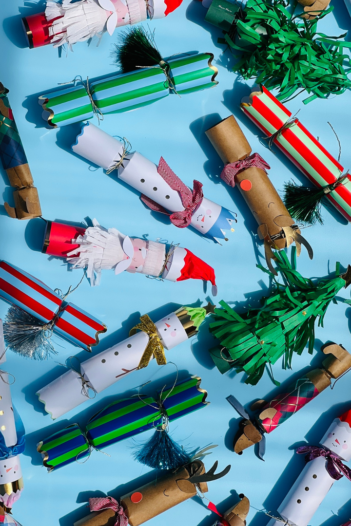Santa, Reindeer, Tree Crackers