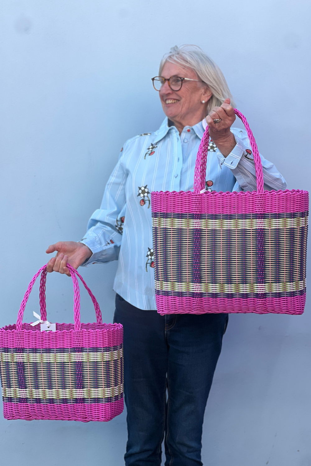 Flamingo Basket Extra Large