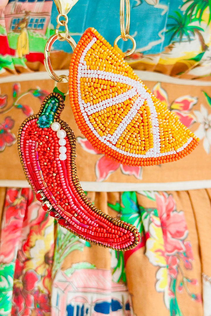 Orange Key Ring/Bag Charm