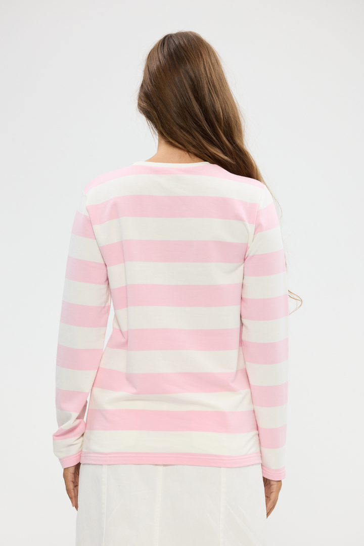 Roam Tee - Pink Stripe - Crate Expectations