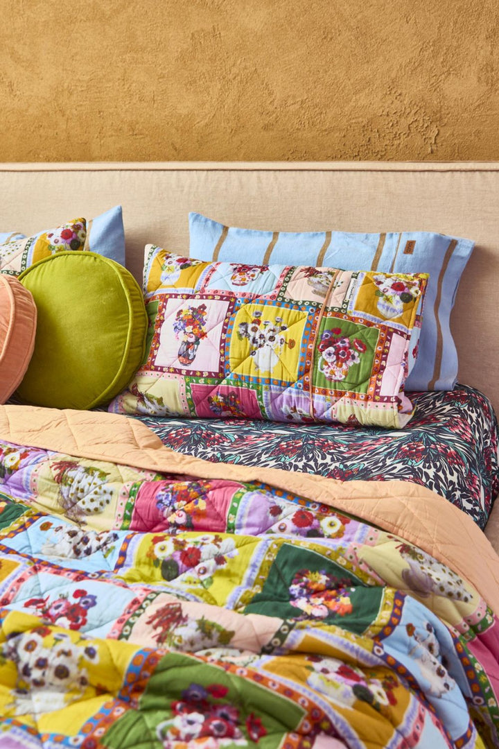 Margaret Preston Margaret's Vase Organic Cotton Quilted Bedspread