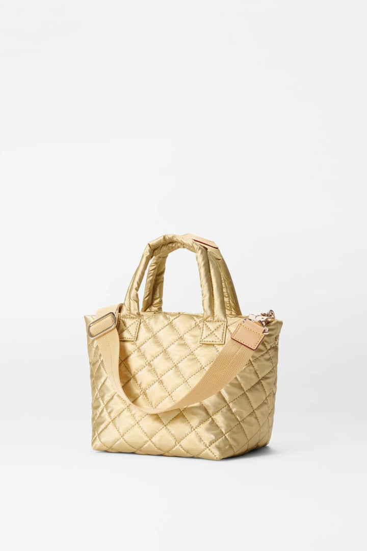 Light Gold Pearl Metallic Micro Metro Tote Deluxe