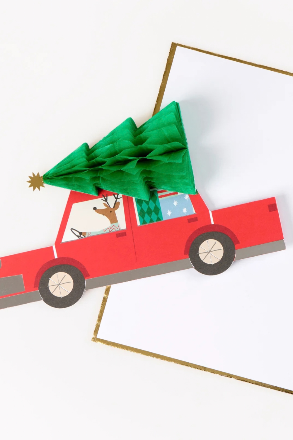 Honeycomb Tree Car Concertina Card