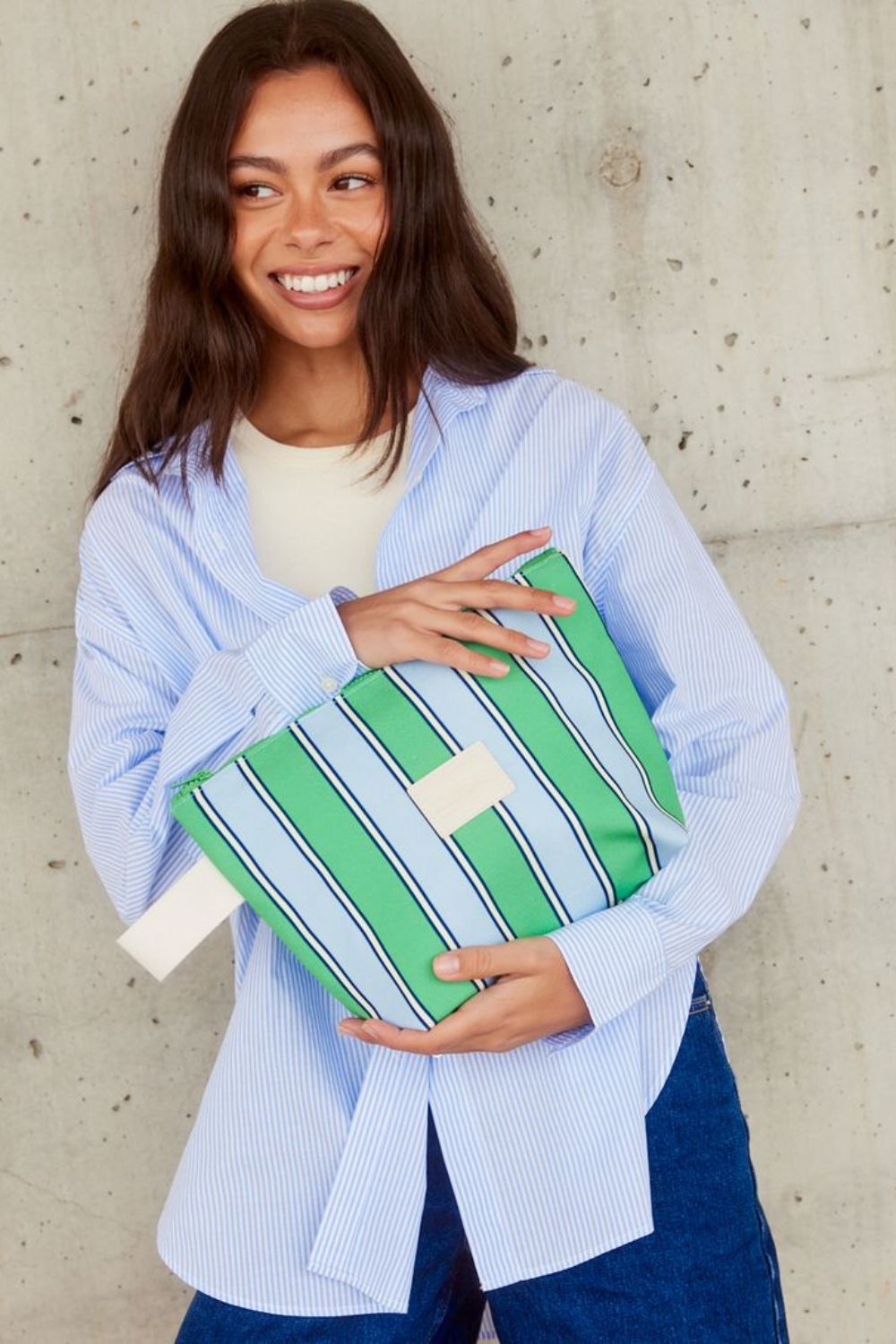 WET BASE MIDI- Tropea Stripe