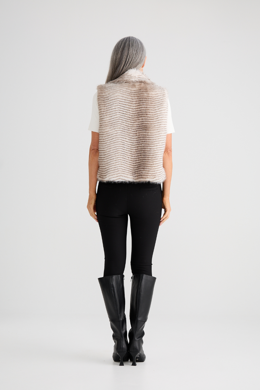 Zee Fur Best Grey Stripe