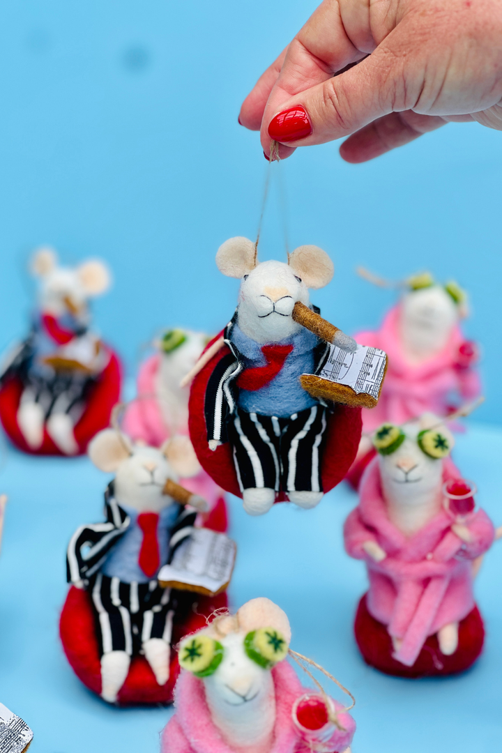 The Godmouse Hanging Felt Tree Decoration