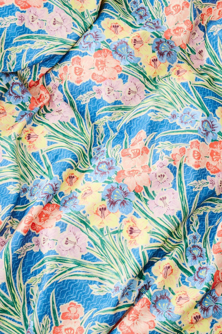 Kip&Co x Anna Spiro Gladiolus Organic Cotton Fitted Sheet