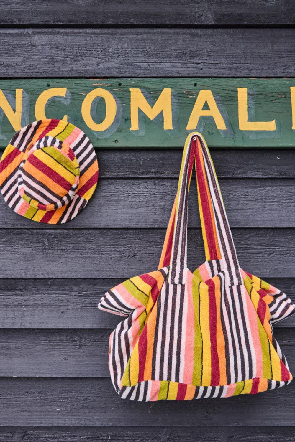 CASABLANCA STRIPE TERRY OVERSIZED BEACH BAG