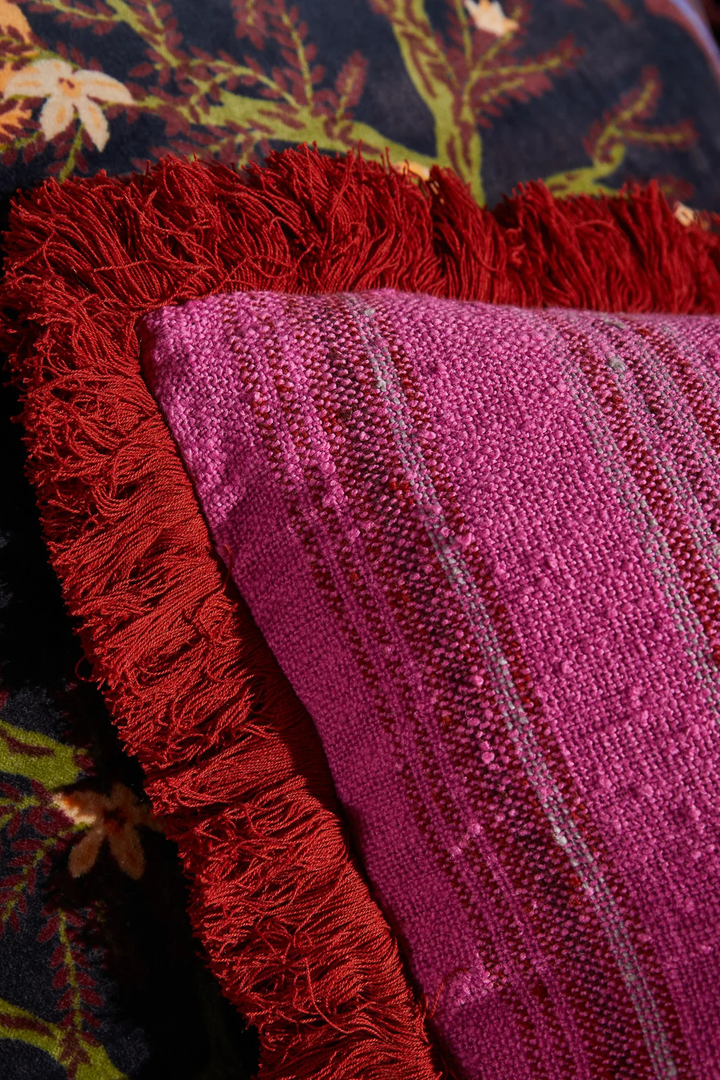 Nicolette Woven Cushion - Pansy
