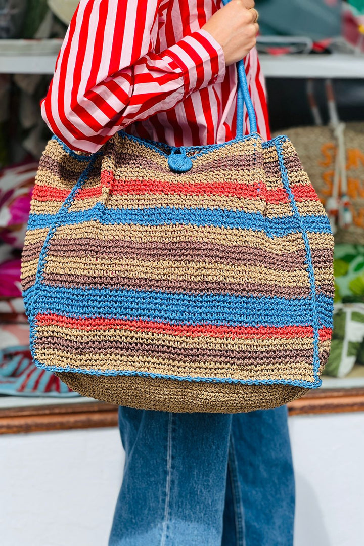 Weekend Tote - Blue Stripe