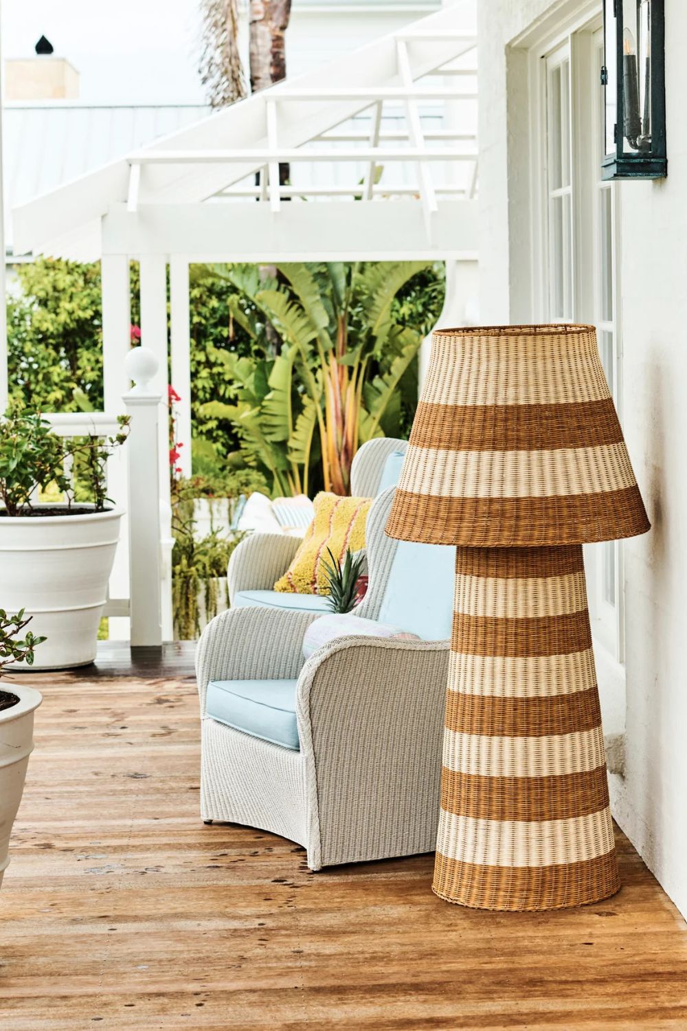 Sombrero Rattan Floor Lamp - Crate Expectations