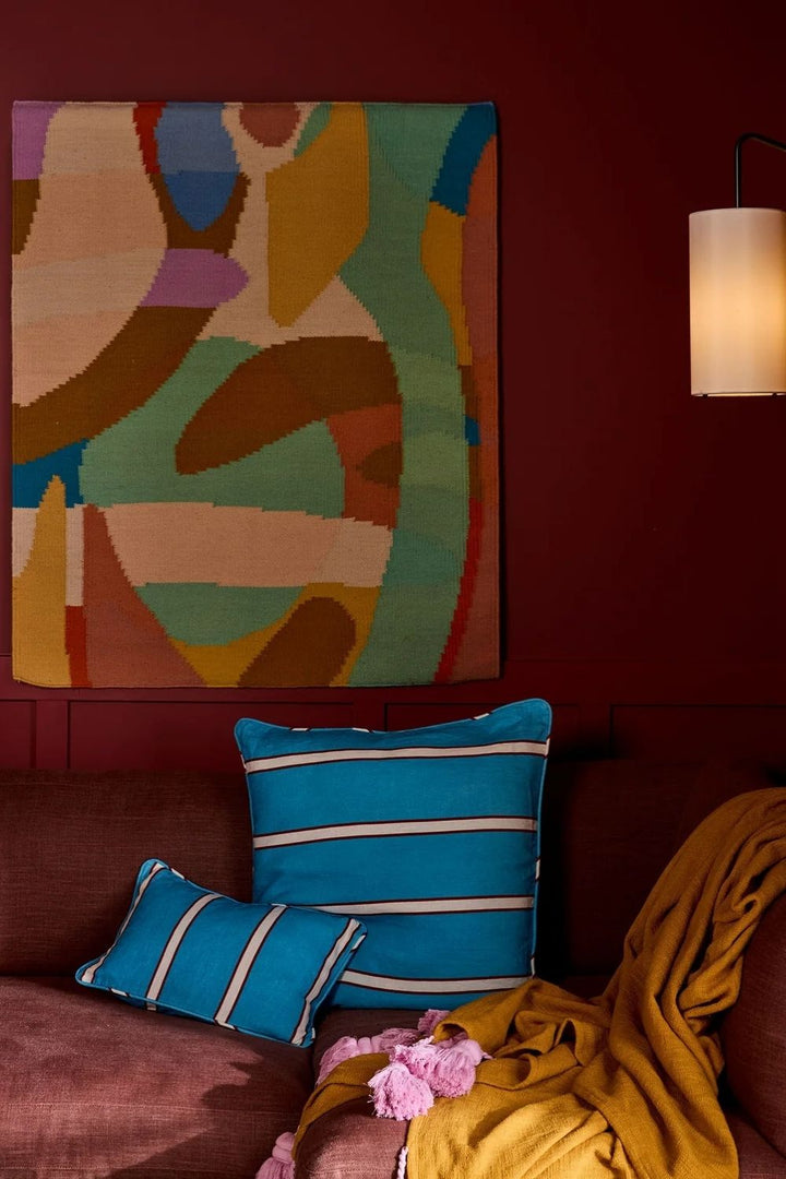 Piazza Stripe Upholstery Square Lounge Cushion