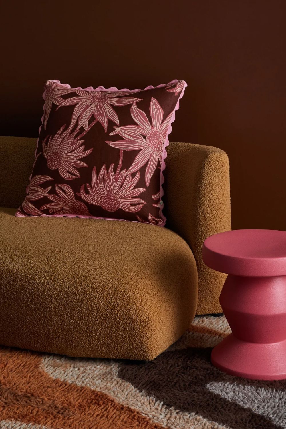 Fiore Burgundy Cushion