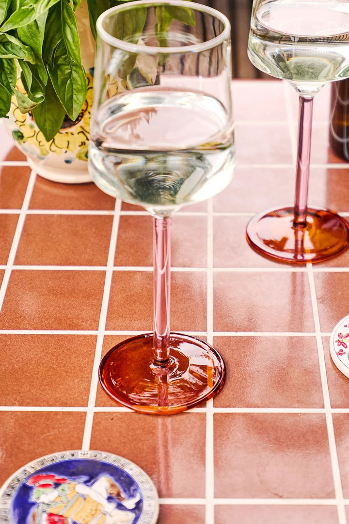 MARSHMALLOW AND MARMALADE VINO GLASS 2P SET
