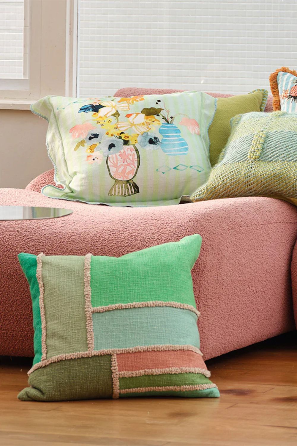 Faro Green Cushion - Crate Expectations