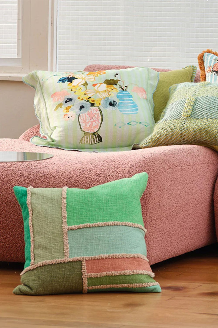 Faro Green Cushion - Crate Expectations