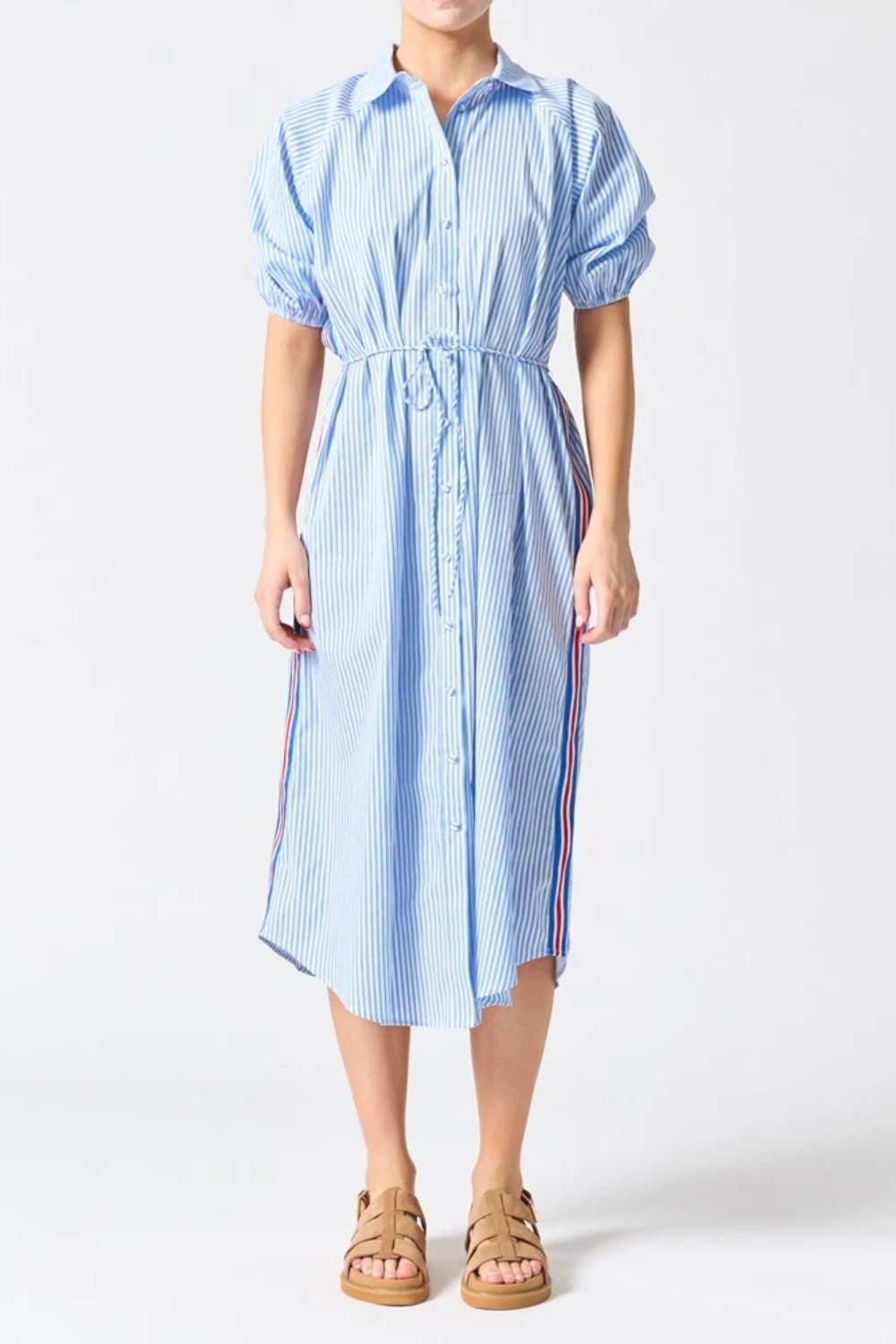 Toulouse Dress - Blue Stripe