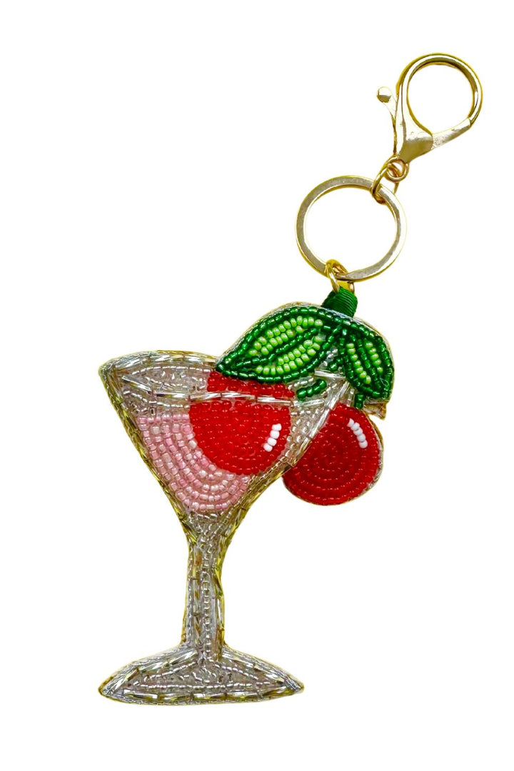 Martini Key Ring/Bag Charm