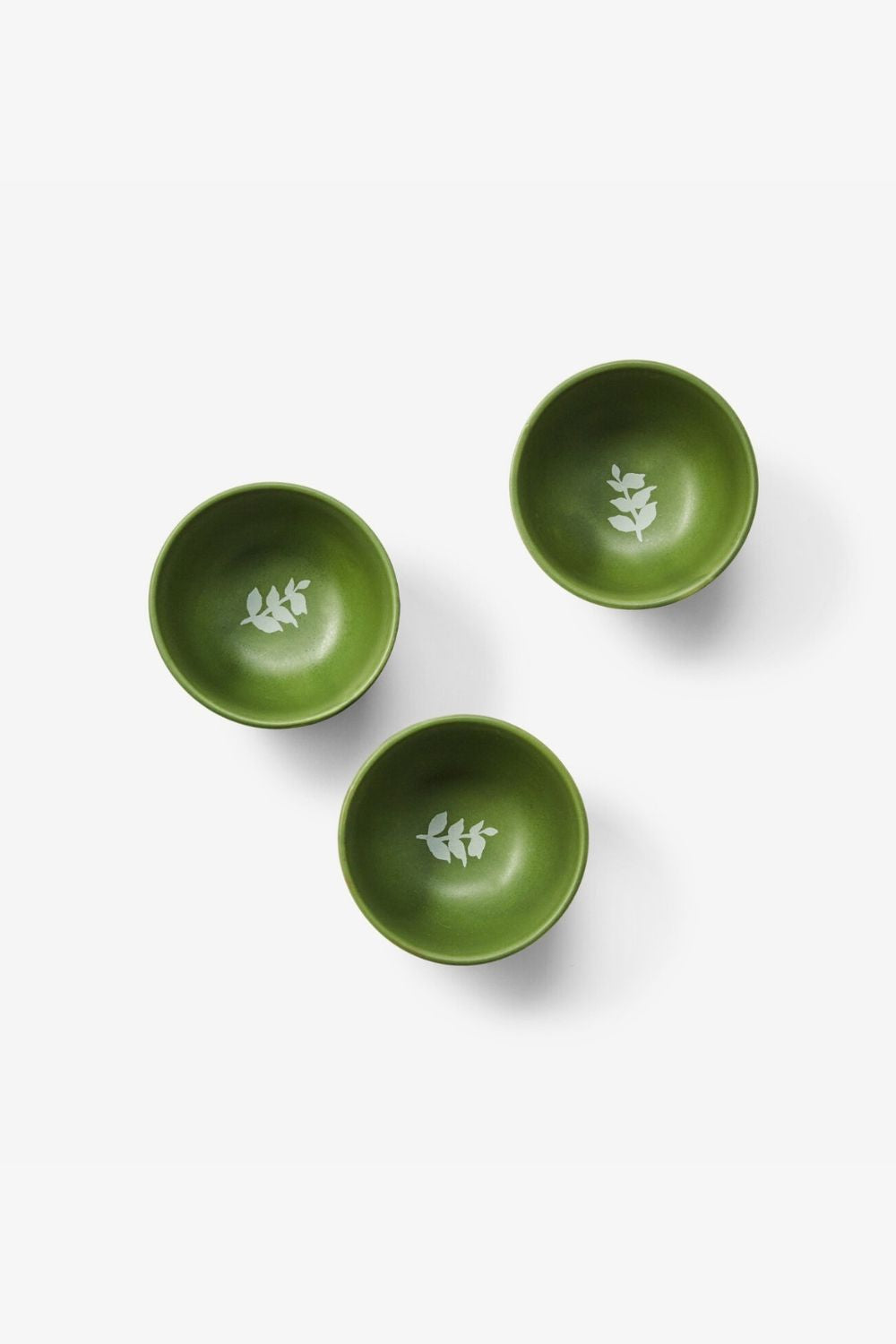 Vines Green Small Bowl (set of 3)