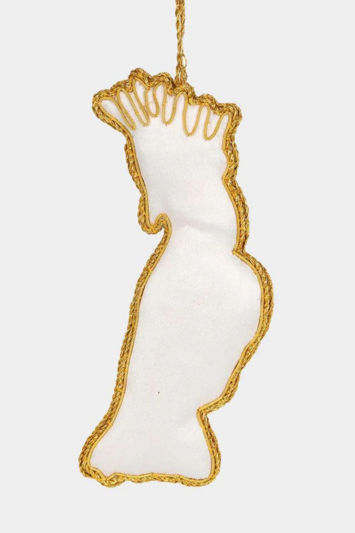 Yellow Crested Cockatoo Hanging Tree Decoration