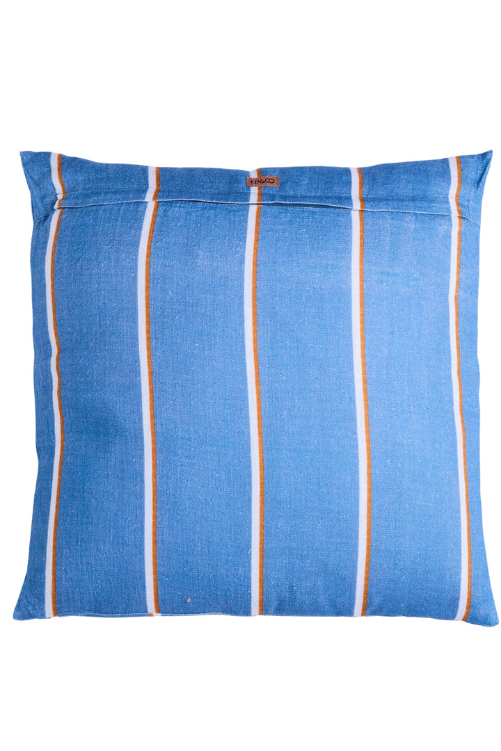 Blue Lagoon Stripe Upholstery Square Lounge Cushion