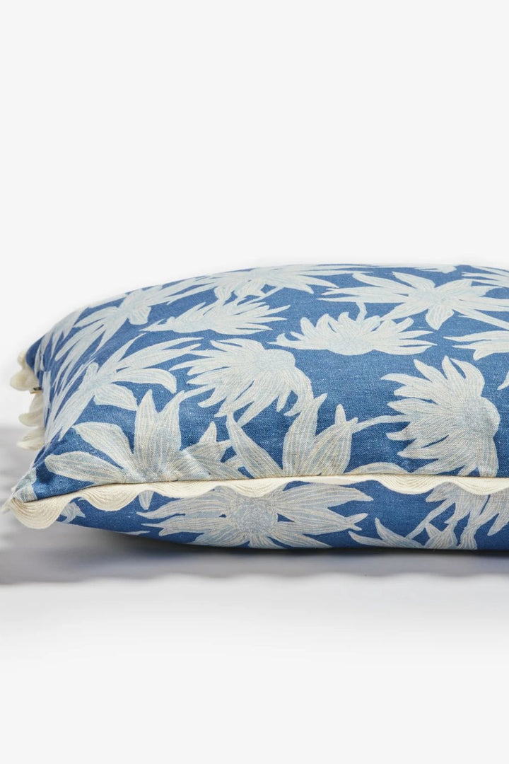Flannel Flower Blue 50cm Cushion