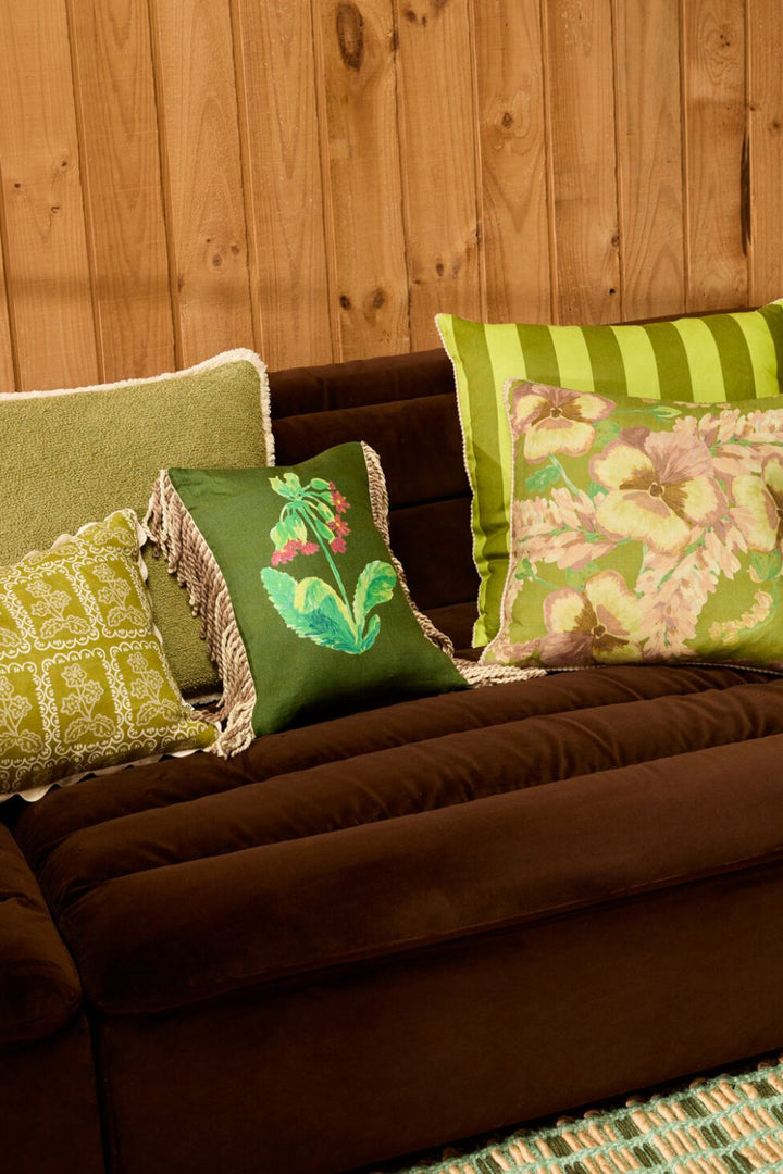 Bold Stripe Citron 60cm Cushion