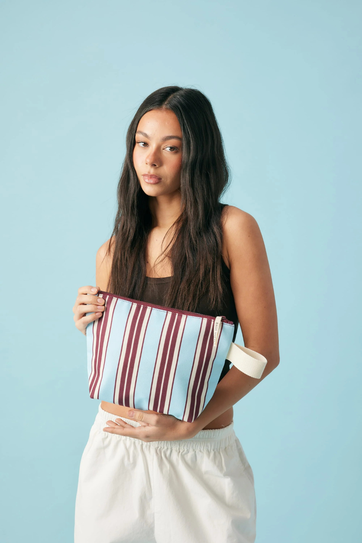 wet base midi- mulberry stripe