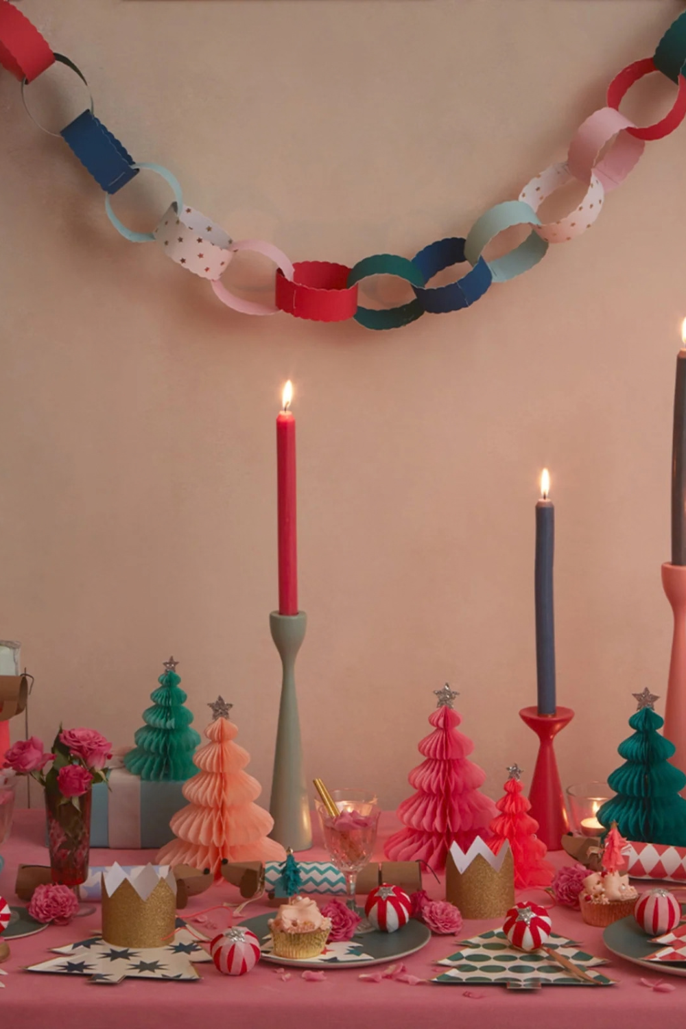 Rainbow Forest Honeycomb Decorations (pack of 10)