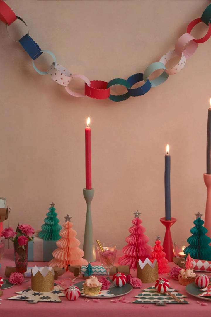 Rainbow Forest Honeycomb Decorations (pack of 10)