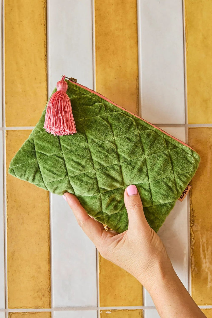 MOSS VELVET COSMETICS PURSE