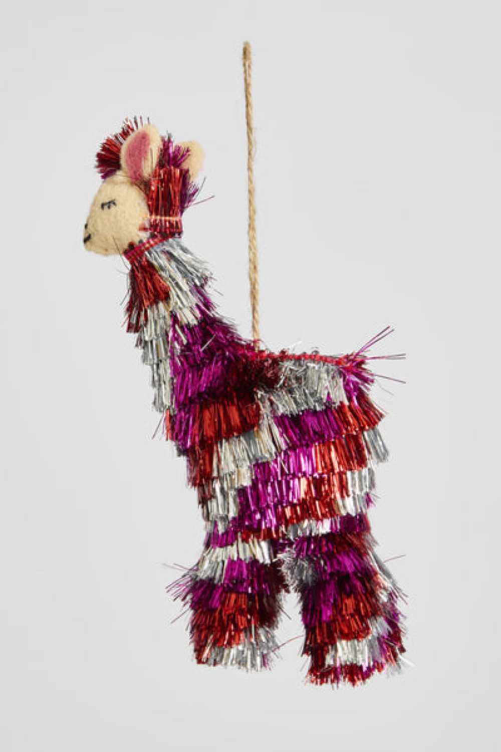 Shaggy llama Hanging Tree Decoration