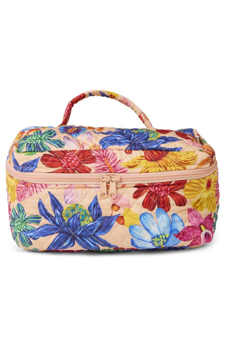 Wild Flowers In Bloom Quilted Cotton Toiletry Case One Size
