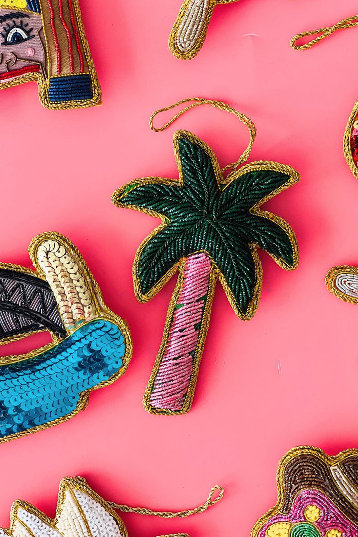 Brissie Palm Tree Hanging Tree Decoration