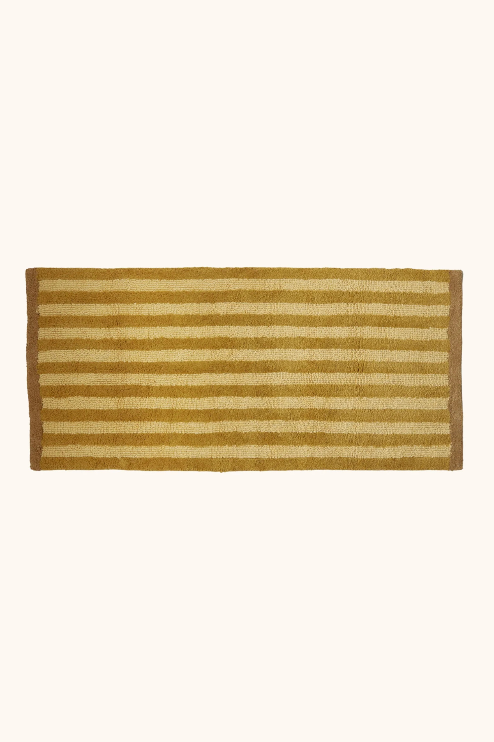 Stripe Mustard Long Bath Mat