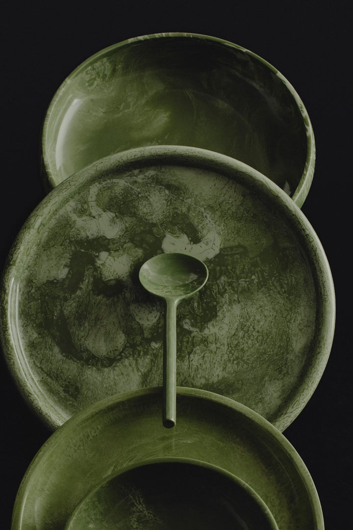 Round Platter Moss