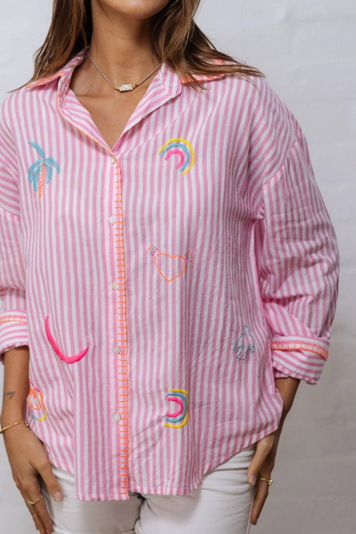 La Dolce Vita Pink Stripe Shirt
