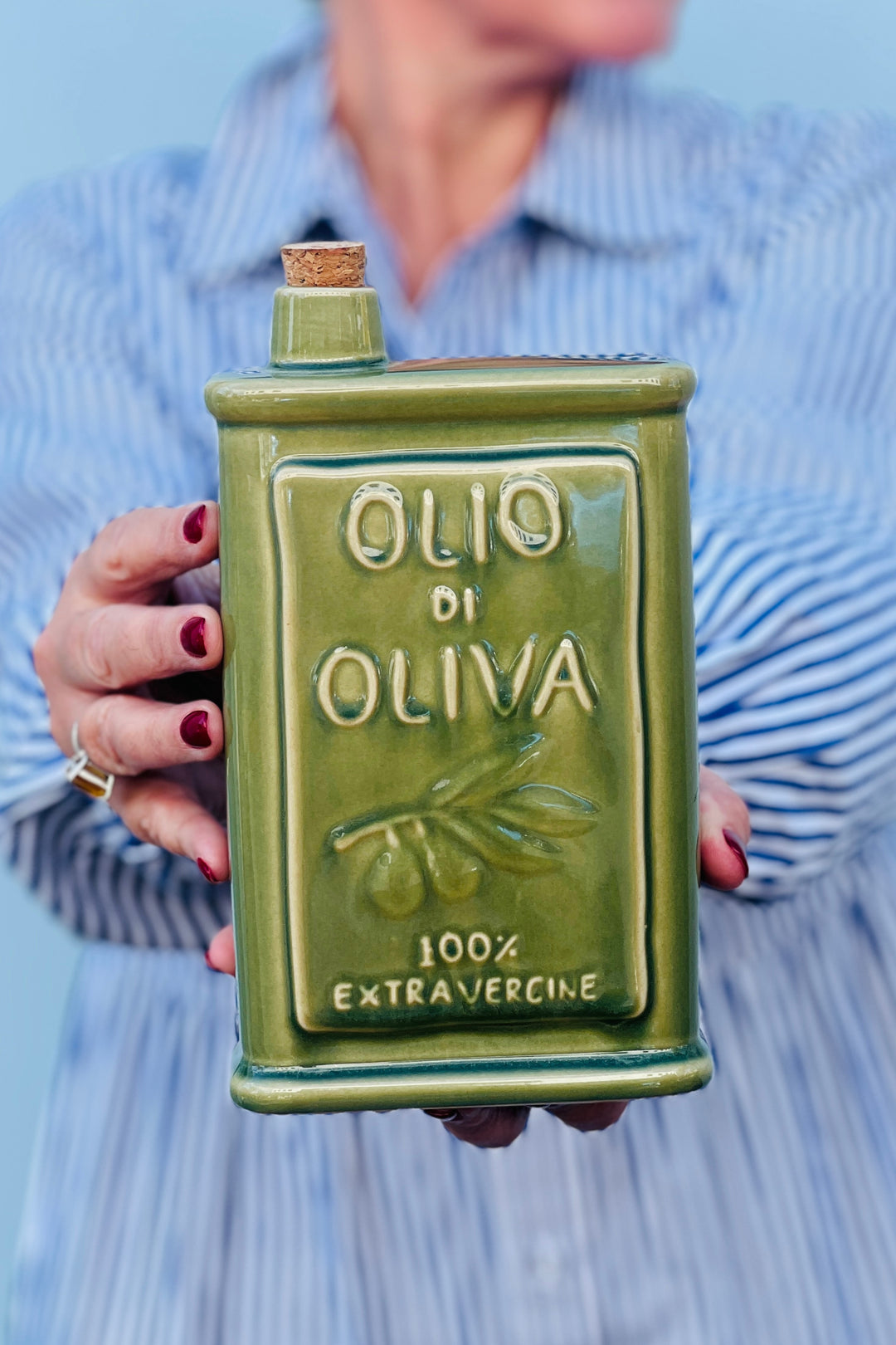 OLIO CERAMIC OIL BOTTLE WHITE